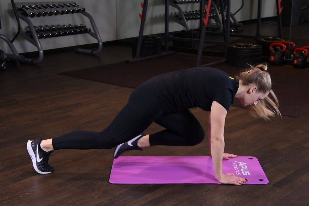 Ćwiczenie Mountain climbers - just be fit