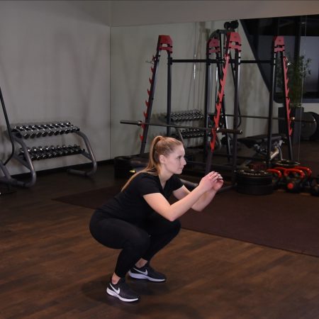 Przysiad z wyskokiem - just be fit