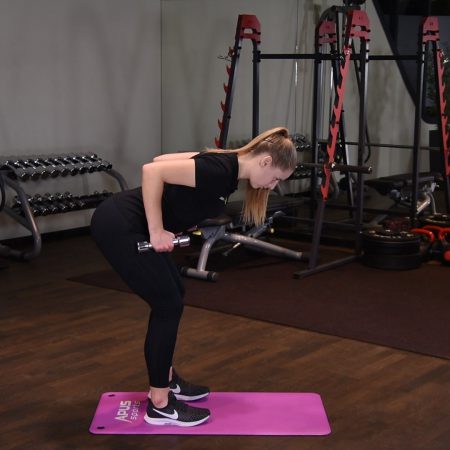 Wiosłowanie hantlami w opadzie tułowia