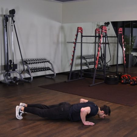 Burpee z pompką i wyskokiem - just be fit