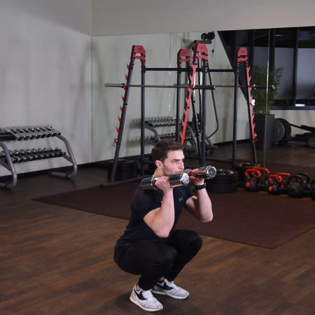 Clean hantlami z niskiej pozycji - just be fit