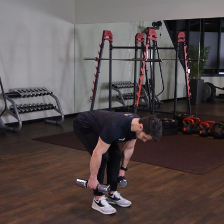 Ćwiczenie Martwy ciąg z hantlami