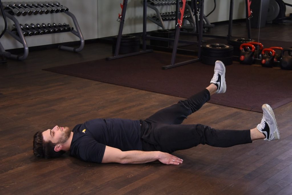 Nożyce poziome w leżeniu tyłem