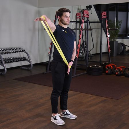 Odwodzenie ramienia z gumą mini band