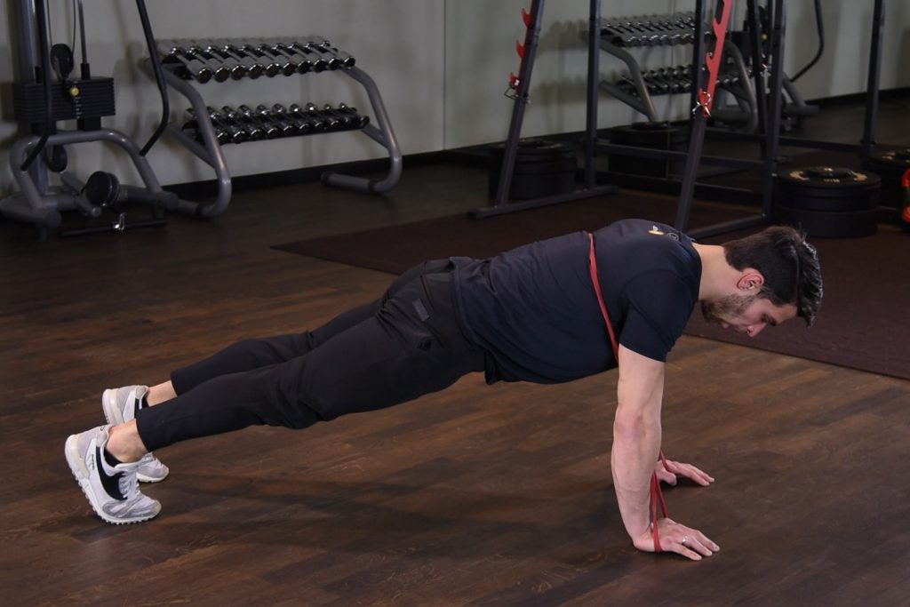 Pompki z gumą power band - just be fit