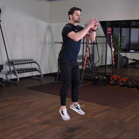 Ćwiczenie Przysiad z wyskokiem - just be fit