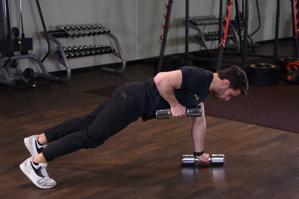 Ćwiczenie Renegade row - just be fit