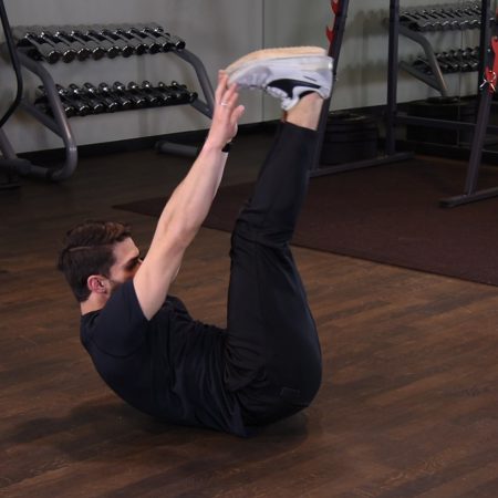 Ćwiczenie Scyzoryki w leżeniu tyłem