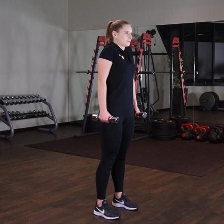 Szrugsy z hantlami - just be fit