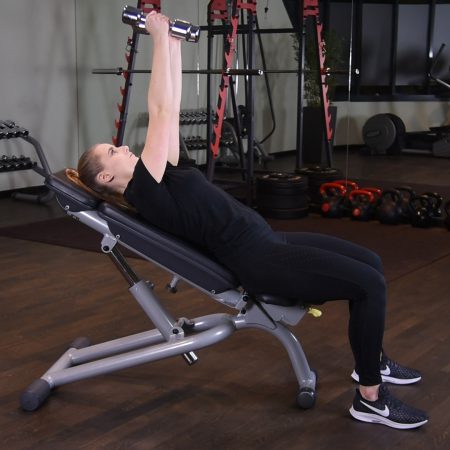 Wyciskanie hantelek wąsko na ławce dodatniej - just be fit