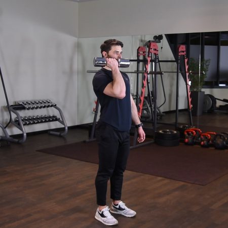 Arnoldki jednorącz - Wyciskanie hantla nad głowę jednorącz z rotacją