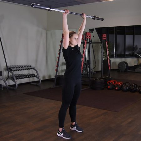 Wyciskanie sztangi nad głowę - just be fit