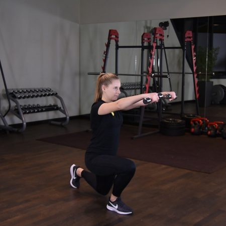 Zakroki ze wznosem hantli przodem