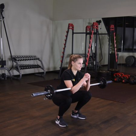 Zercher squat - przysiad - just be fit