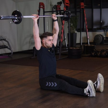 Z-press ze sztangą just be fit