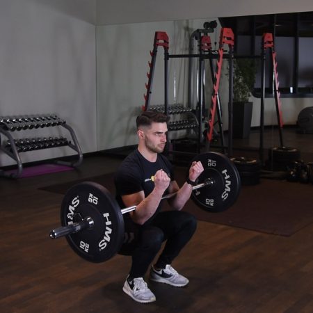 Przysiad - zercher squat