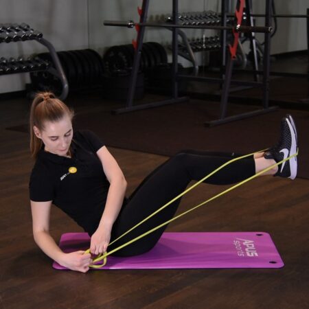 Russian twist z gumą power-band just be fit